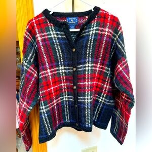 Vintage late 90s Chelsea Campbell for Charter Club mohair cardigan